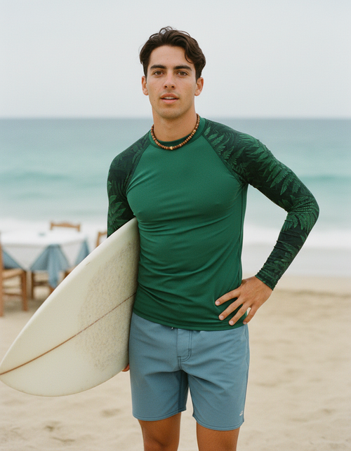 Runway Emerald Emerald Rash Guard