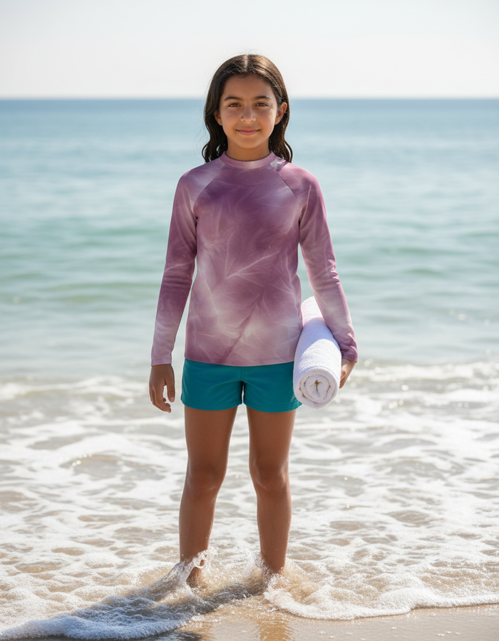 Rashguard — Youth Burnished Lilac Frost