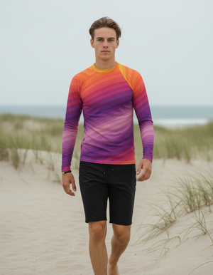 Tea Rose Ripple Rash Guard bikini — Dripper