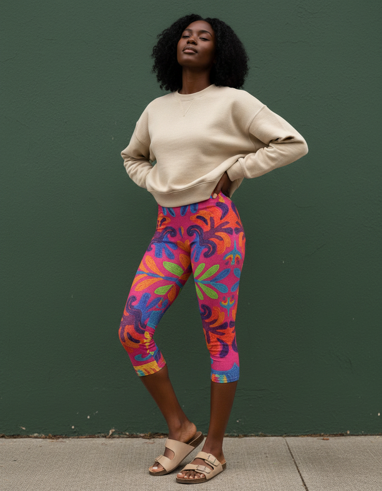 Women's Otomi Capri Leggings