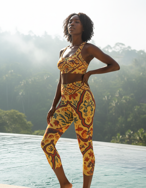 Tazar capri yoga leggings