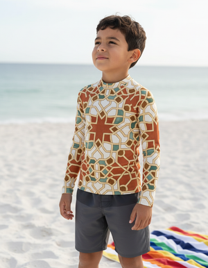 Burnt Sienna Albaicín Rash Guard bikini — Dripper