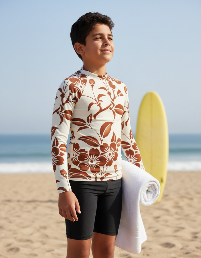 Rashguard — Youth Burnt Sienna Fusion