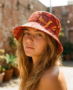 Unisex Fiery Red Tango Bucket Hat Bucket Hat — Lolekai