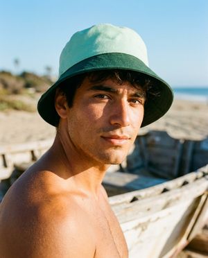 Jelly Mint Cactus Bloom bucket hats