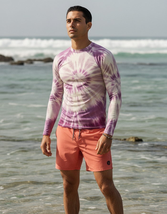 Rashguard — Men's Burnished Lilac Nebula