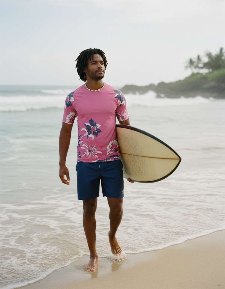 Men's Silk Bloom Rash Guard
