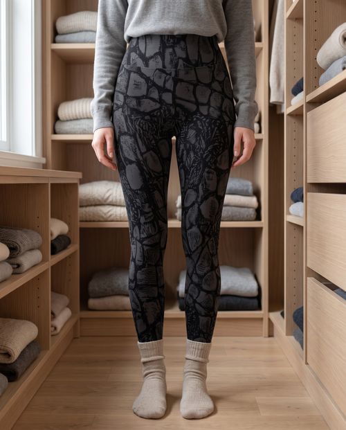 Ink Leather Base Layer Bottoms
