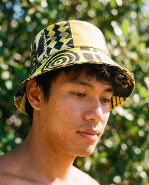 Runway Chartreuse Pulsar bucket hats