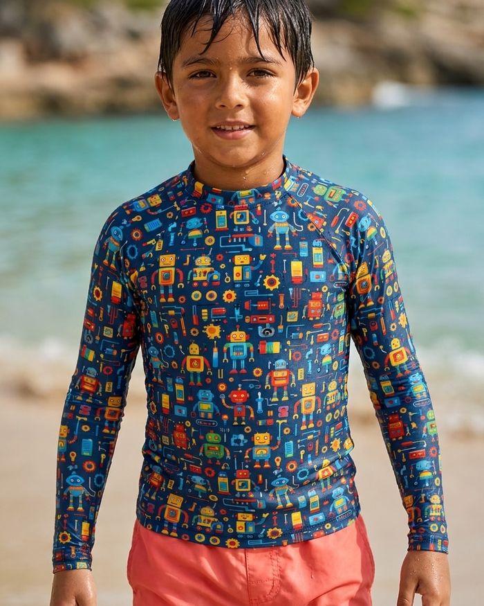 Rashguard — Boys Robots