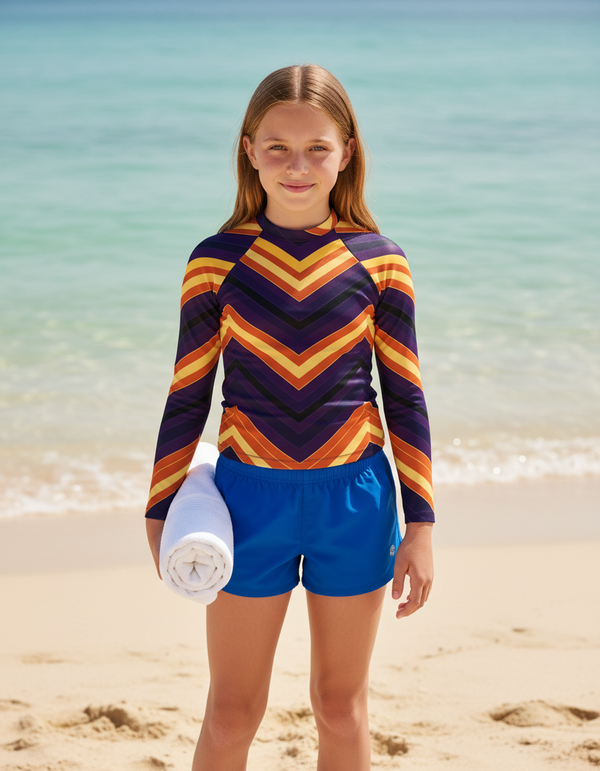 Chevron Collection youth rashguards