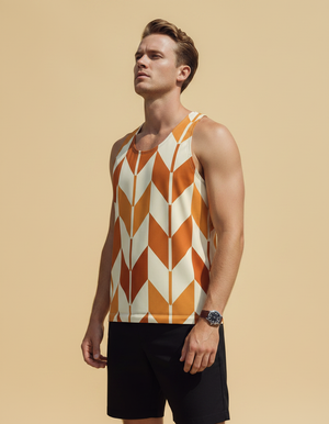 Citrus Orange Kaze Tank Top Men's Tank Top — Dripper
