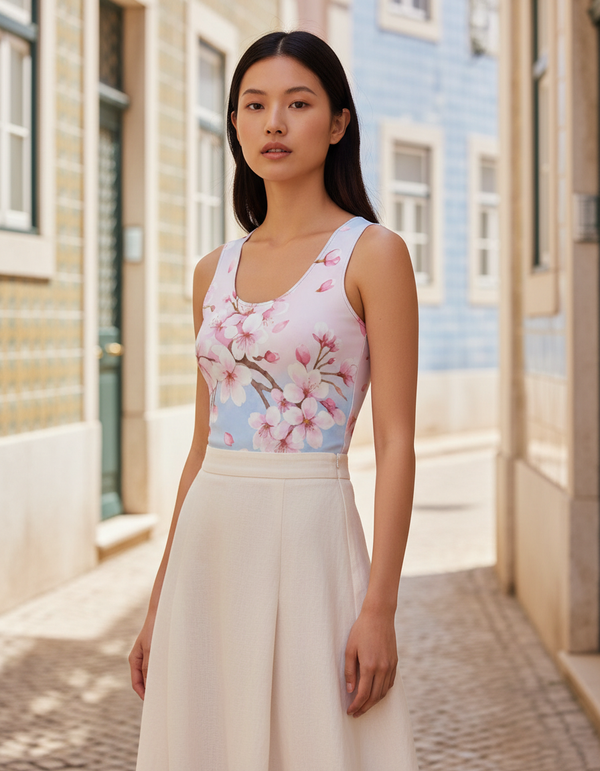 Sakura Collection tank tops