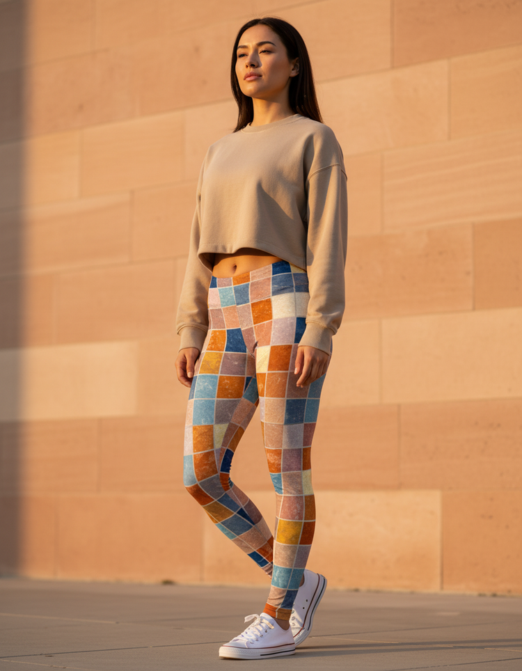 Women's Mosaic Tile Leggings