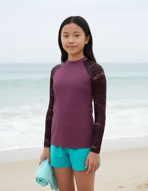 Youth Amaranth Eclipse youth rashguards