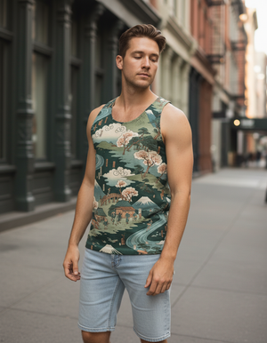 Runway Emerald Shinkai Tank Top Men's Tank Top — Dripper