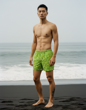 Lime Sumi Men's Swim Trunks Men's Swim Trunks — Dripper
