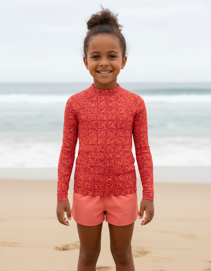 Rashguard — Kids Coral Chord