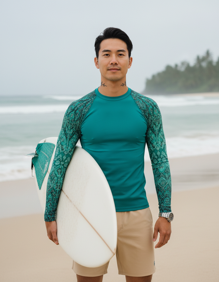 Rashguard — Men's Transformative Teal Siam