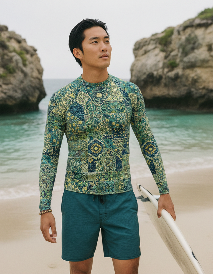 Rashguard — Men's Jelly Mint Riad