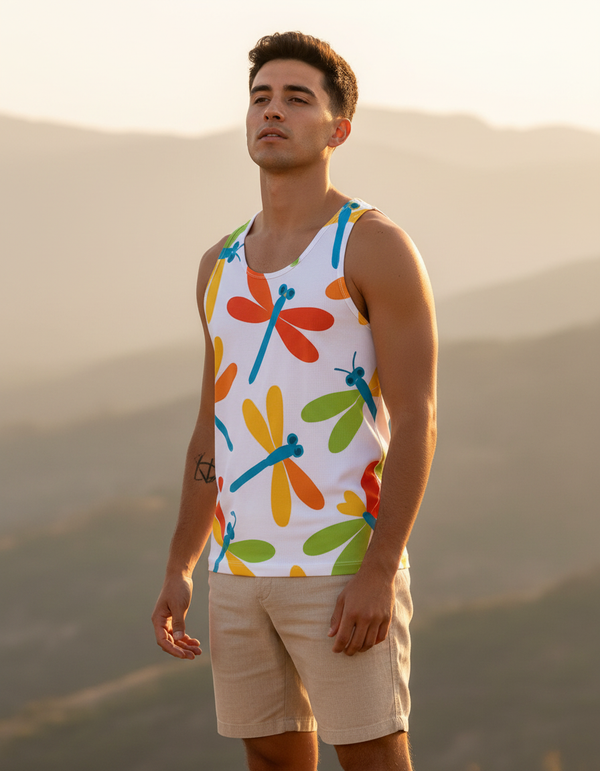 Dragonfly men's tank tops