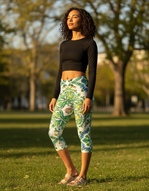 Smeraldo Capri Leggings Capri Leggings — Dripper