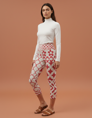 Lava Falls Vivid Capri Yoga Leggings Capri Yoga Leggings — Dripper