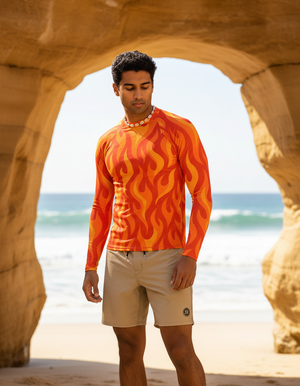 Flicker Rash Guard Men's Rashguard — Dripper