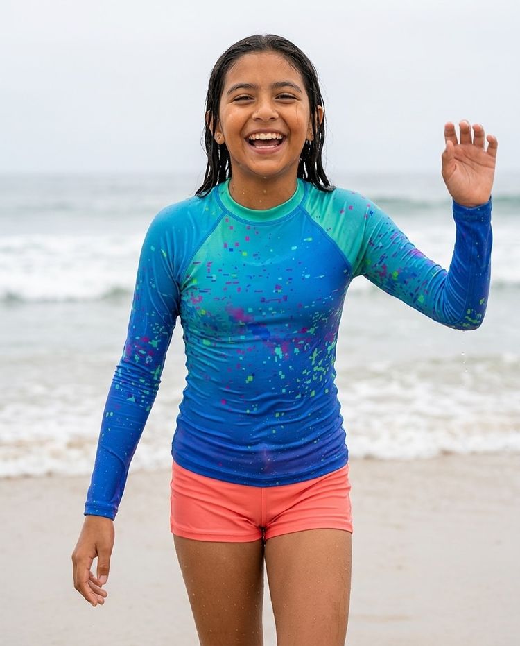 Girls Riptide girls rashguards