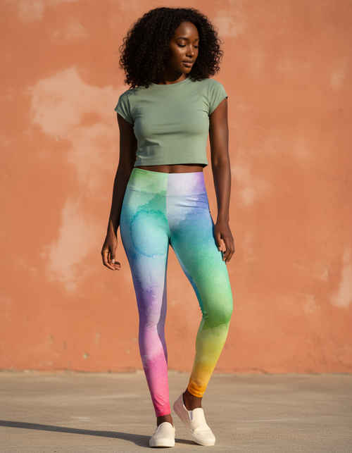 Mosaic full-length leggings