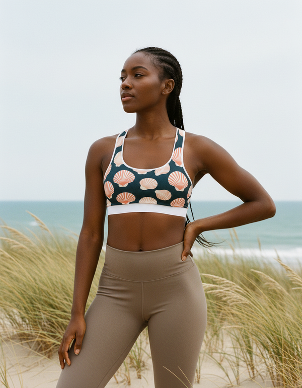 Seashell Collection classic sports bras