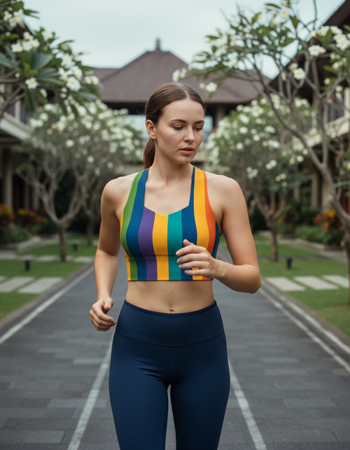 Vibrance Sports Bra Longline Sports Bra — Dripper
