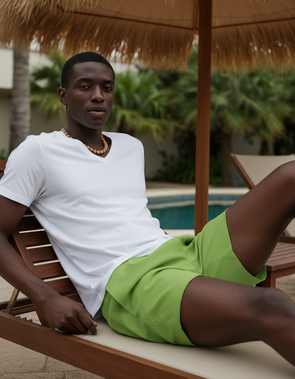 Men's Swim Trunks in Greenery