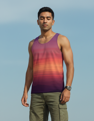 Men's Millennial Pink Solstice tank tops