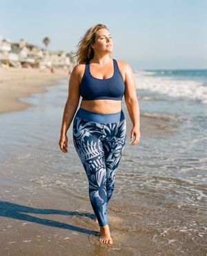Marina Nalu Lehua plus size leggings