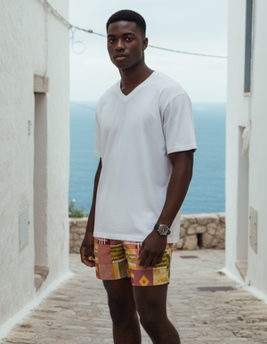 Dusty Rose Ubuntu men's swim trunks