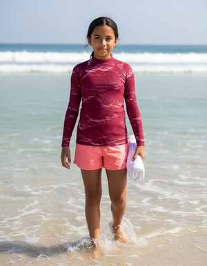 Youth Hot Pink Eclipse youth rashguards