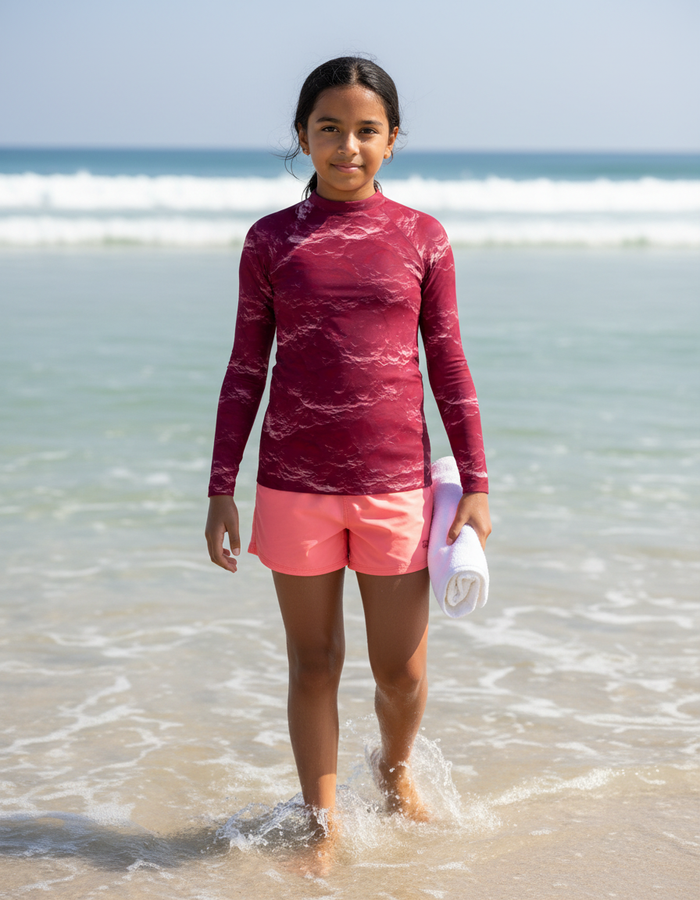 Rashguard — Youth Hot Pink Eclipse
