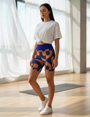 Kaleido yoga shorts