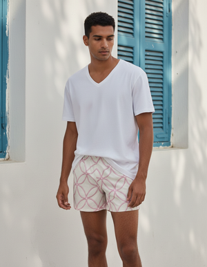 Millennial Pink Aoi men's swim trunks