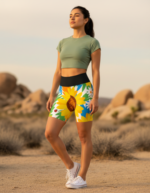 Radiance Yoga Shorts Yoga Shorts — Dripper