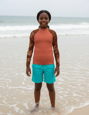 Youth Burnt Sienna Kumo youth rashguards