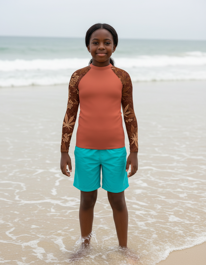 Rashguard — Youth Burnt Sienna Kumo