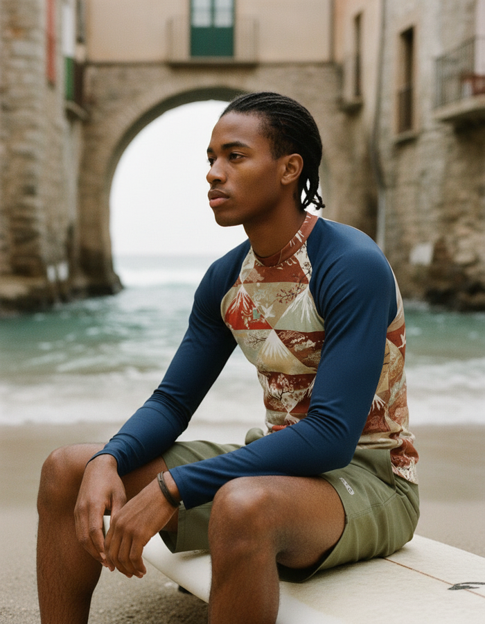 Rashguard — Men's Burnt Sienna Zenith