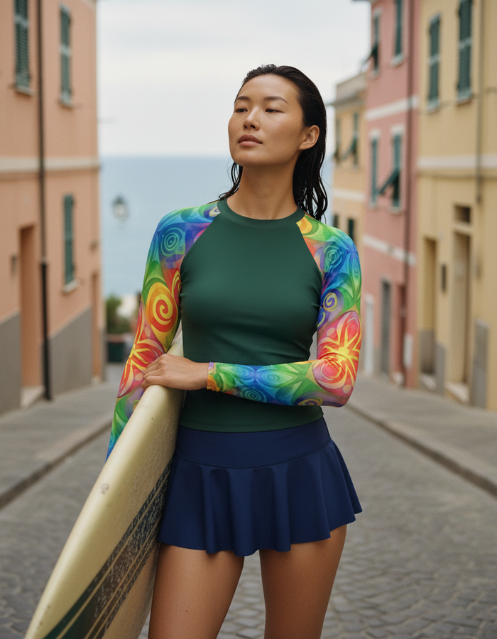 Rashguard — Women's Hot Pink Prism