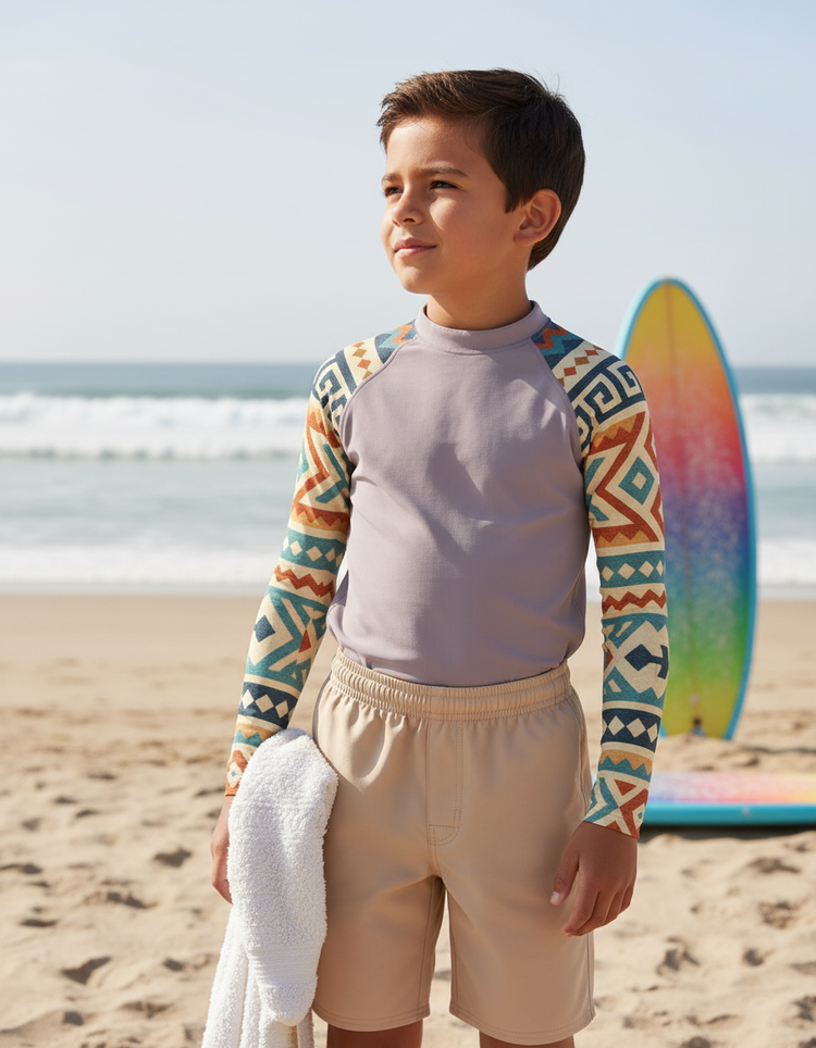 Kids Argentinian Patterns Rash Guard