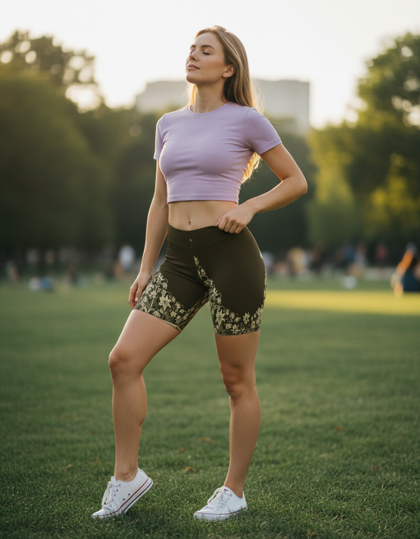 Art Nouveau women's short shorts