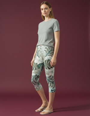 Alexandrite Hula capri leggings