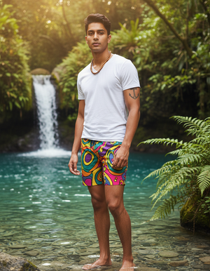 Funky Men's Swim Trunks Men's Swim Trunks — Dripper