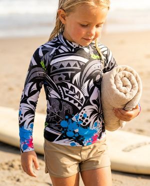 Girls Mana Uli girls youth rashguards